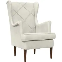 vidaXL fauteuil Crème Velours