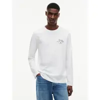 Tommy Hilfiger Script Stack Long Sleeve T-shirt Blanc 2XL Homme
