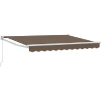 vidaXL Store extensible taupe 3,5 x 2,5 m