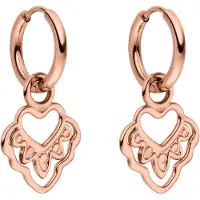 Purelei Boucles d'oreilles 'Heart' or rose
