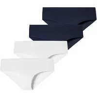 Schiesser Culotte ' Invisible Light ' bleu nuit / blanc