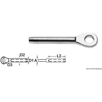 Osculati Terminal à œil AISI 316 Ø 4 mm , 1 pièce