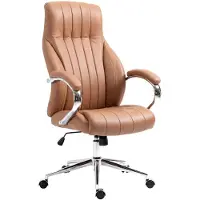 CLP Chaise de bureau Wigan cuir véritable