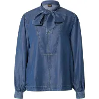 BOSS pour femme. 50566353 Blouse Betilla bleue (38), Casuel, Manche longue, Lyocell