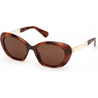 MAX&Co. MO0133, couleur havane foncé, lunettes de soleil pour femmes, dimensions : 55/17/140