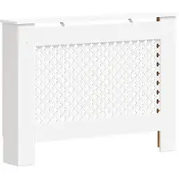 vidaXL Cache-radiateur Blanc 112x19x81,5 cm MDF