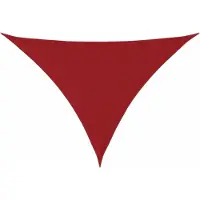 vidaXL Voile de parasol tissu oxford triangulaire 5x6x6 m rouge