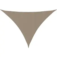 vidaXL Voile d'ombrage Oxford Tissu Triangulaire 3x4x4 m Taupe