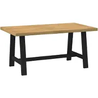 vidaXL Table de salle à manger NOAIN pieds en forme de A 160x90x75 cm pin massif