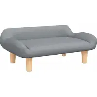 vidaXL Canapé pour enfants gris clair 70x40x24 cm Tissu