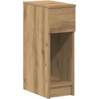 vidaXL Table de chevet avec tiroir chêne artisanal 20x36x60 cm