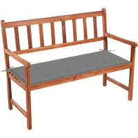 vidaXL Banc de jardin avec support 120 cm bois massif acacia