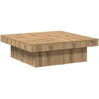 vidaXL Table basse Artisan-Chêne 90x90x28 cm Bois composite
