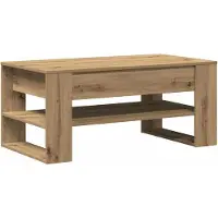 vidaXL Artisan 102X55X45 Cm Table basse en chêne de Lumarko Engineered Wood !