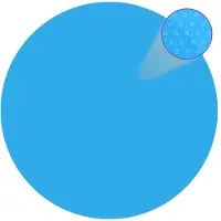 vidaXL Couverture de piscine ronde PE bleu 488 cm