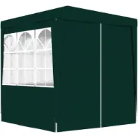 vidaXL Tente de réception avec parois latérales 2x2 m Vert 90 g/m²