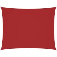 vidaXL Voile d'ombrage Oxford rectangulaire 4x6 m rouge