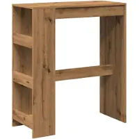 vidaXL Table de bar avec étagère Chêne Artisan 90x40x103,5 cm Bois composite