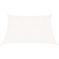 vidaXL Voile d'ombrage 160 g/m² blanc 3/4x2 m HDPE