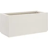 vidaXL Jardinière blanc 80x36x35 cm PP