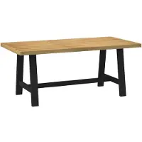 vidaXL Table de salle à manger NOAIN pieds en forme de A 180x90x75 cm pin massif