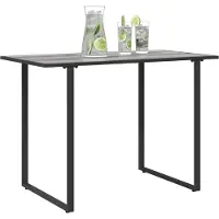 vidaXL Table de jardin grise 100 x 55 x 70 cm en bois