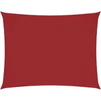 vidaXL Voile d'ombrage Oxford Rectangulaire 6x7 m Rouge