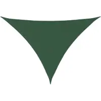 vidaXL Voile d'ombrage Oxford Tissu Triangulaire 5x6x6 m Vert foncé