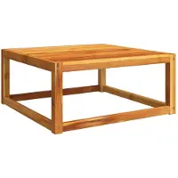 vidaXL Table de jardin 65x65x29 cm bois massif acacia