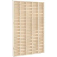 vidaXL Vitrine de collection en bois avec 90 compartiments 50,5 x 4,5 x 79 cm