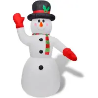 vidaXL Bonhomme de neige gonflable de 240 cm
