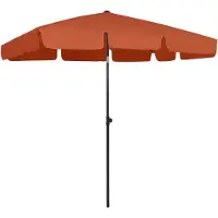 vidaXL Parasol de plage rouge terracotta 200x125 cm