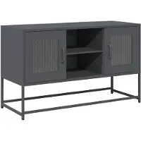 vidaXL Armoire TV anthracite 100,5x39x60,5 cm Acier