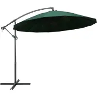 vidaXL Parapluie vert 3 m Mât en aluminium