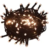 vidaXL Guirlande lumineuse avec 1000 LEDs 100 m 8 effets lumineux IP44 Blanc chaud