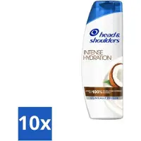 Head & shoulders – Shampooing antipelliculaire – Soin hydratant intense – À l'huile de noix de coco – 285 ml – Pack économique – 10 pièces