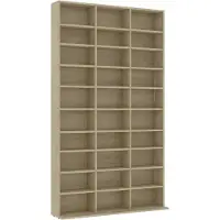 vidaXL Armoire à CD Chêne sonoma 102x16x177,5 cm Bois d'ingénierie
