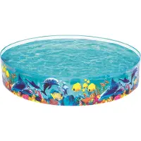 Bestway 55031 Round Inflatable Pool Bleu 244 x 46 cm