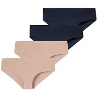 Schiesser Culotte ' Invisible Light ' beige / nude / bleu nuit