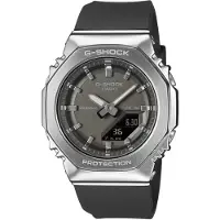 Casio G-Shock Montre Femme GM-S2110-1A1ER Acier inoxydable, Résine
