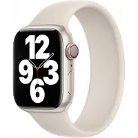 Apple Bracelet Boucle unique en Silicone pour Watch | 44/45/46/49 mm - Taille 9 - Starlight