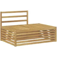vidaXL Canapé d'extérieur , blanc, 115 x 83 x 73 cm, bois massif d'acacia