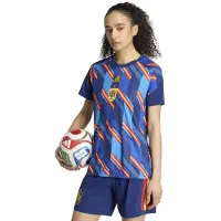 Adidas Spain 26/27 Home Pre Match Woman Short Sleeve T-shirt Bleu XS Femme