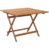 vidaXL Table de jardin pliante 90x90x75 cm bois massif acacia