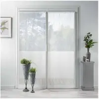 Douceur d'intérieur Paire voilages 2 x linahe - blanc / 2 x 70 x 200