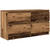 vidaXL Armoire TV aspect bois ancien 100x35x54 cm Bois composite