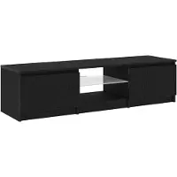 vidaXL Meubles TV, 140 x 38,5 x 36 cm, noir, aspect chêne
