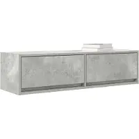 vidaXL : Meubles TV, 100 x 31 x 25,5 cm, gris béton, panneaux de particules