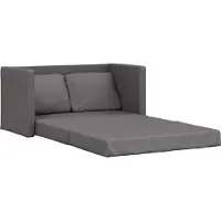 vidaXL Canapé de sol avec fonction de couchage Gris 112x174x55 cm Similicuir