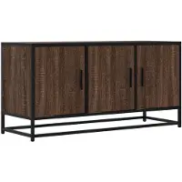 vidaXL Armoire TV marron aspect chêne 100x35x50 cm Bois composite